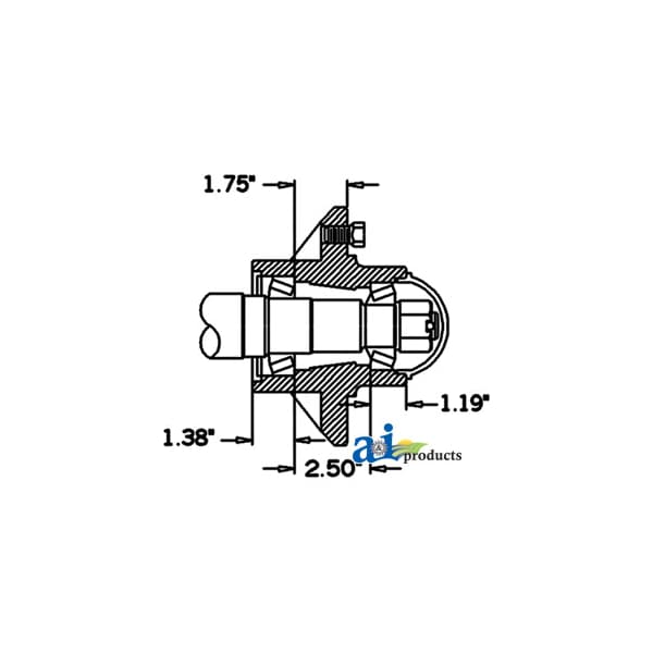 Hub & Spindle Assy. (6 Bolt) 20" x6" x5"